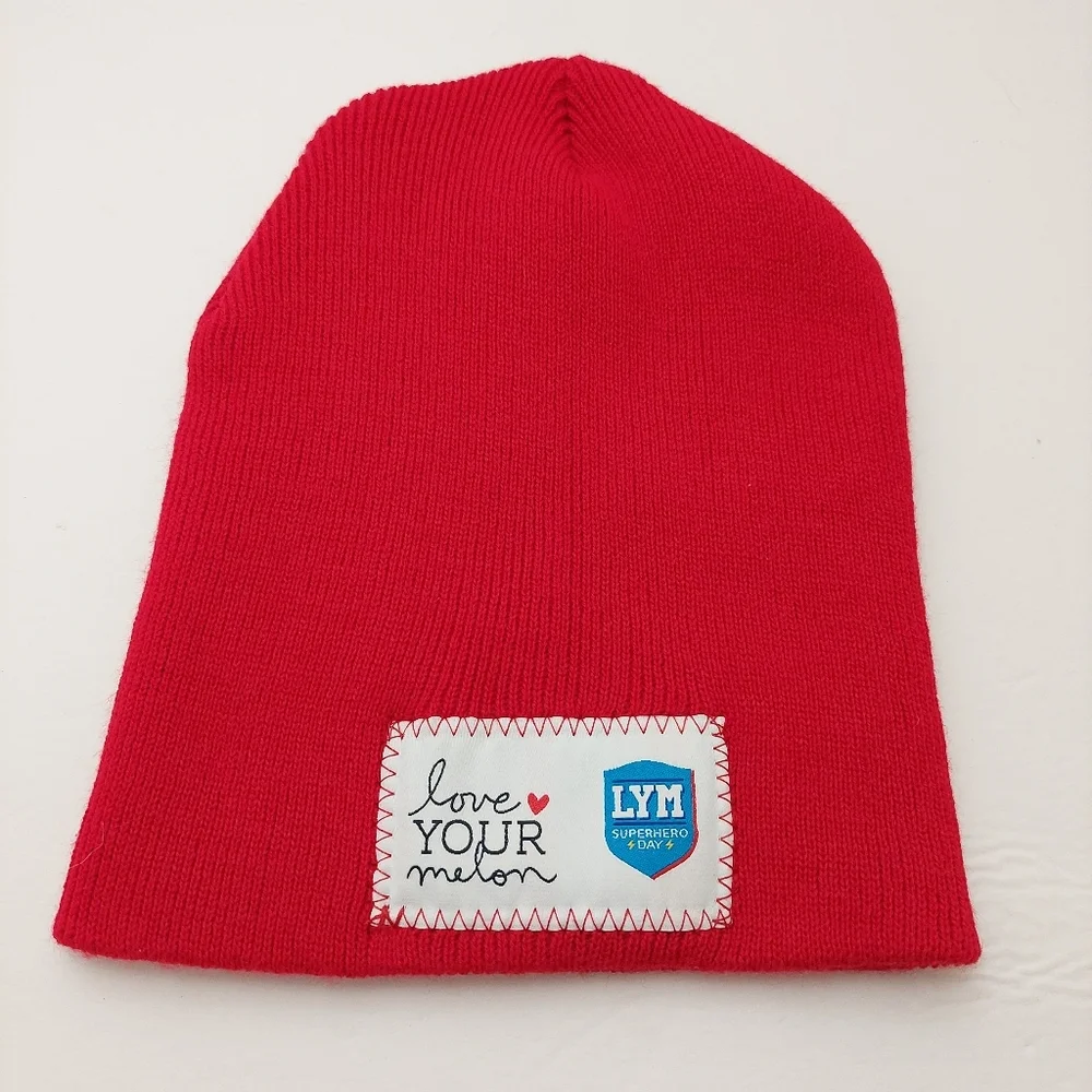 Love Your Melon Superhero Day Red Beanie Hat